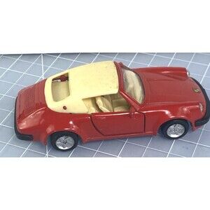 MC Porsche 911 SC Convertible Toy Red 1:36 Model car Doors &Interior 4.5"